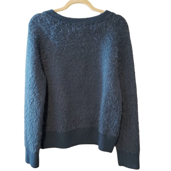 Lou & Grey Womens fuzzy Knit Sweater Long Sleeve Crew Neck Wool Blend size M - Picture 3 of 15
